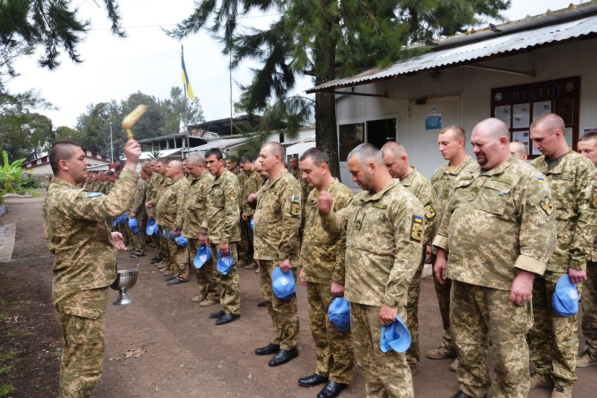 Ukrainian peacekeepers celebrating Easter in DRC @MONUSCO  