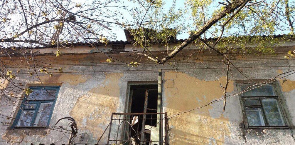 Damage after shelling in Makiivka