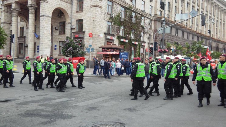 Massive police presence in Kyiv amid #MayDay demos