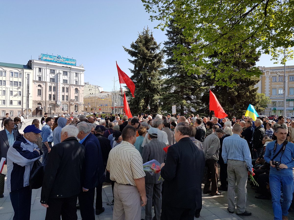 #MayDay rally in Kharkiv: most of protesters - elder people