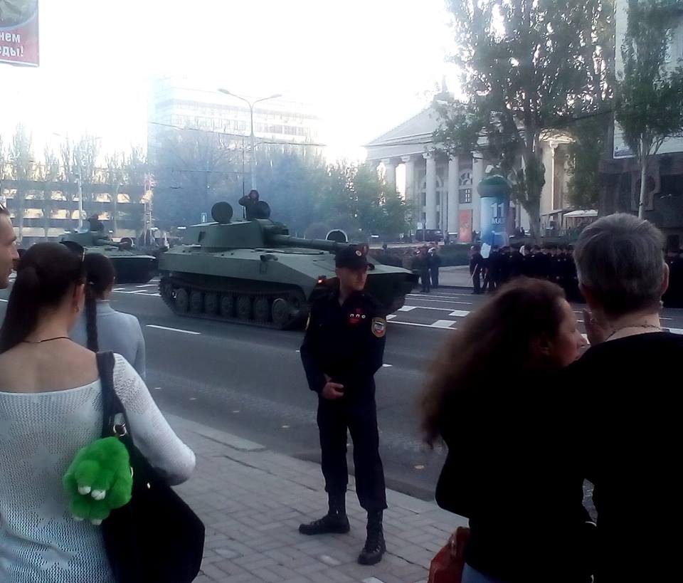 More photos from parade rehearsal in Donetsk