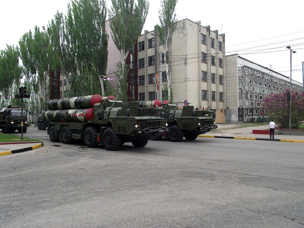 Rehearsal of military parade in Kerch