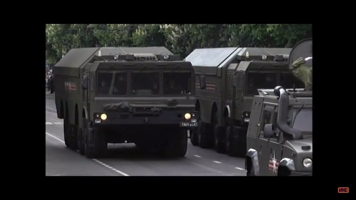 Russia Military Parade in Sevastopol Crimea - Pantsir, S-300, Bastion-P.  