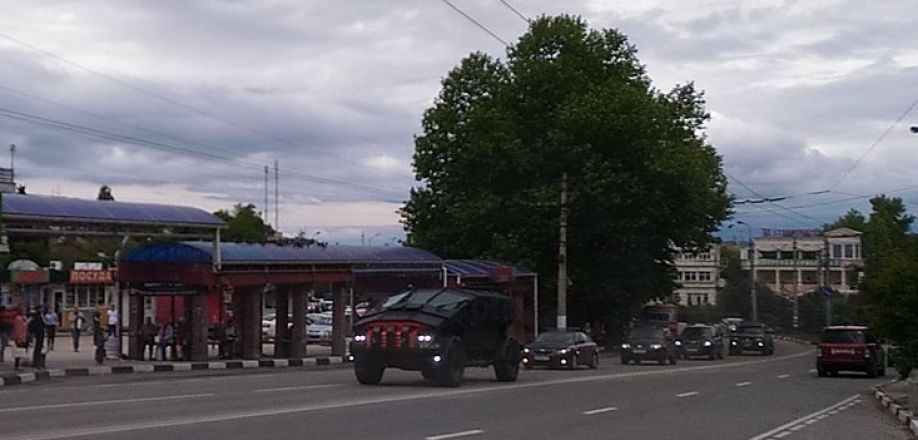 Russian futuristic-looking armored vehicles spotted in Occupied Crimea  