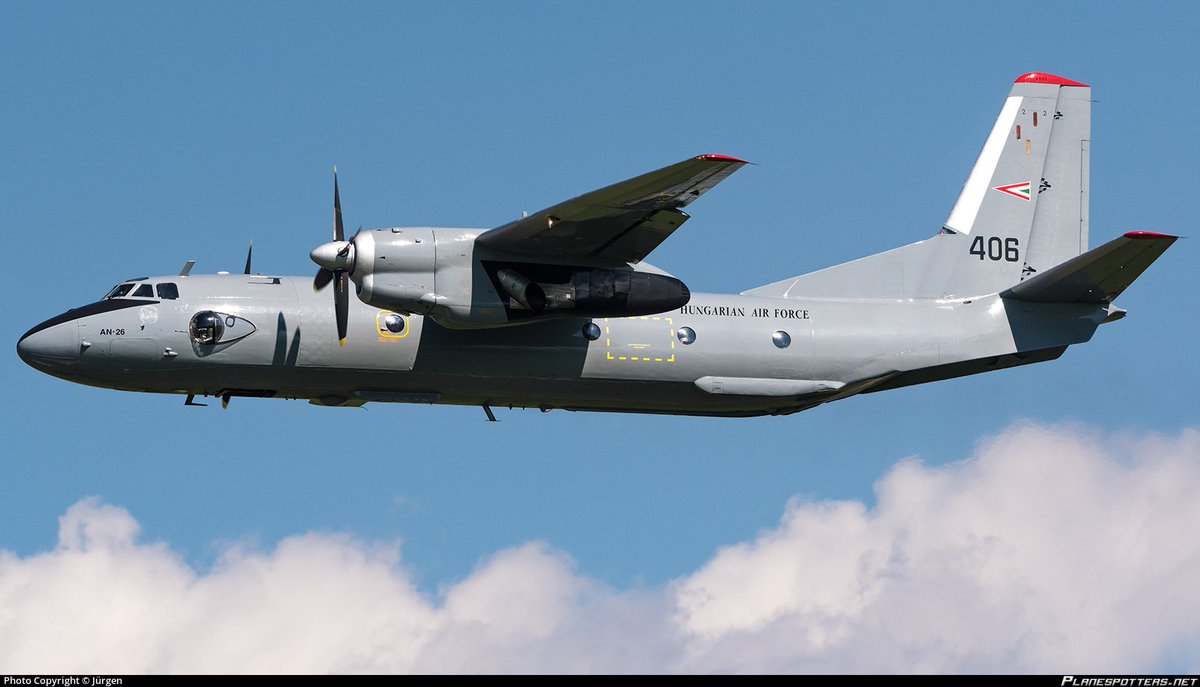Open Skies observation flight over Ukraine - Hungarian Air Force Antonov An26 