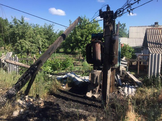 12 building were damaged as result of shelling of Ol'hinka