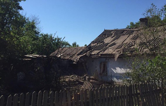 12 building were damaged as result of shelling of Ol'hinka