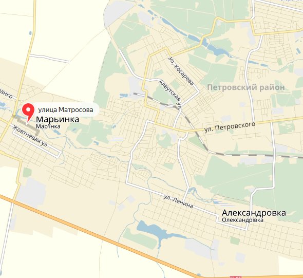 Maryinka: Matrosova street 29, the consequences of the shelling in the morning