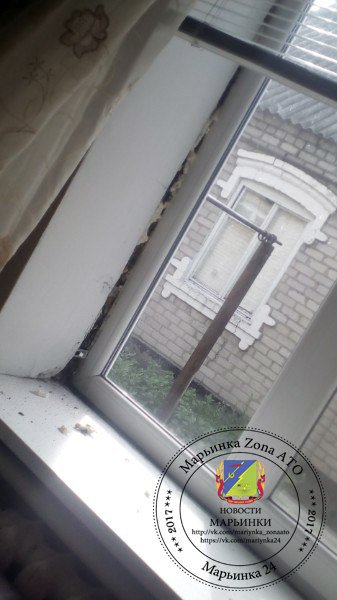 Maryinka: Matrosova street 29, the consequences of the shelling in the morning