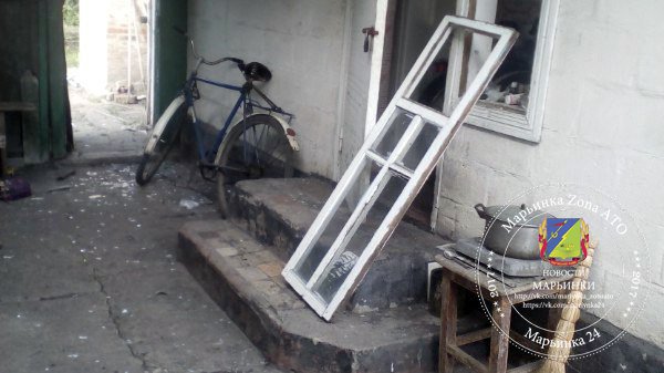 Maryinka: Matrosova street 29, the consequences of the shelling in the morning