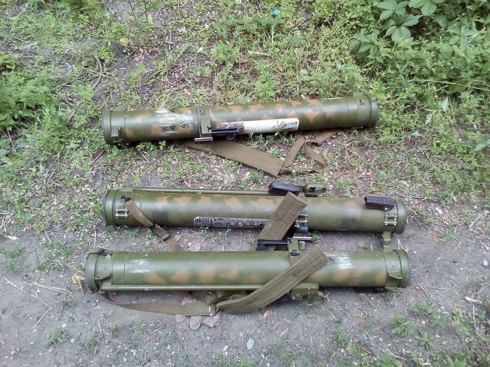 SBU exposed in the area of ATO another cache with 3xRPO-A Schmel'