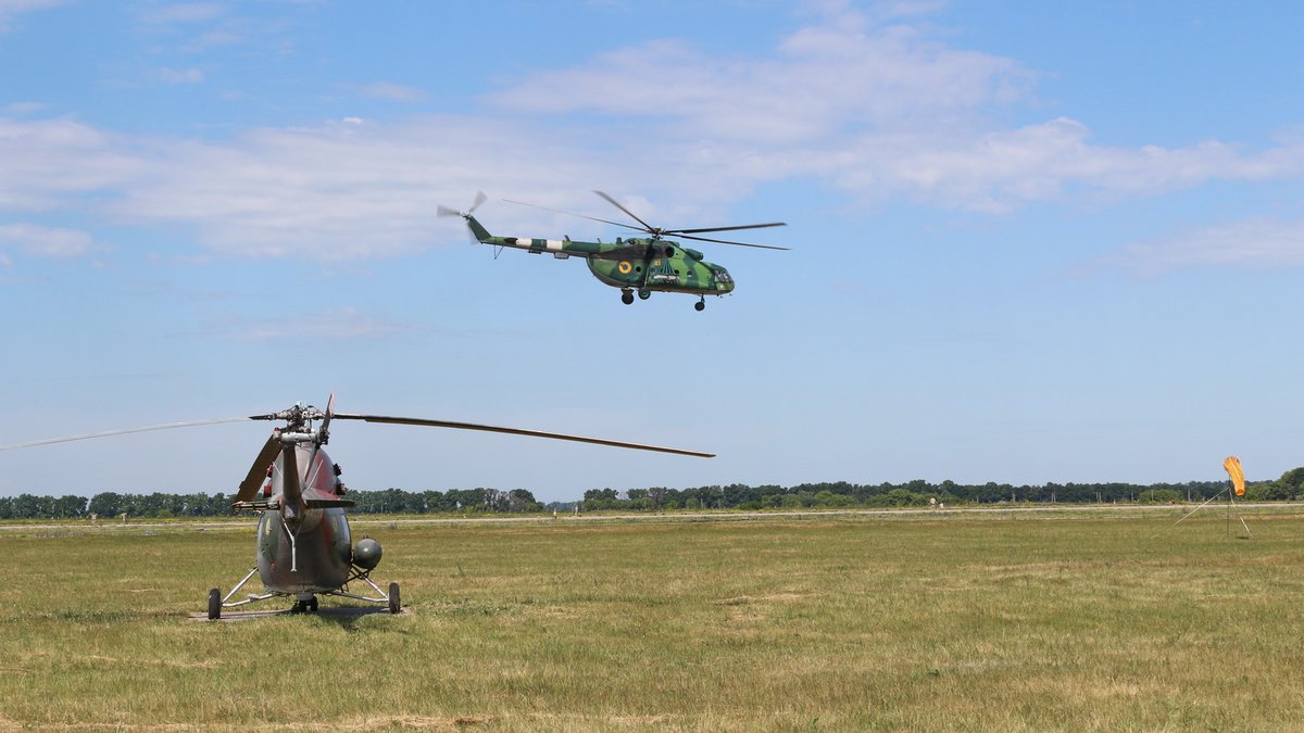ATO spokesperson: Cadets of Kharkiv National Air Force University performed training jet fighter and helicopters flights  