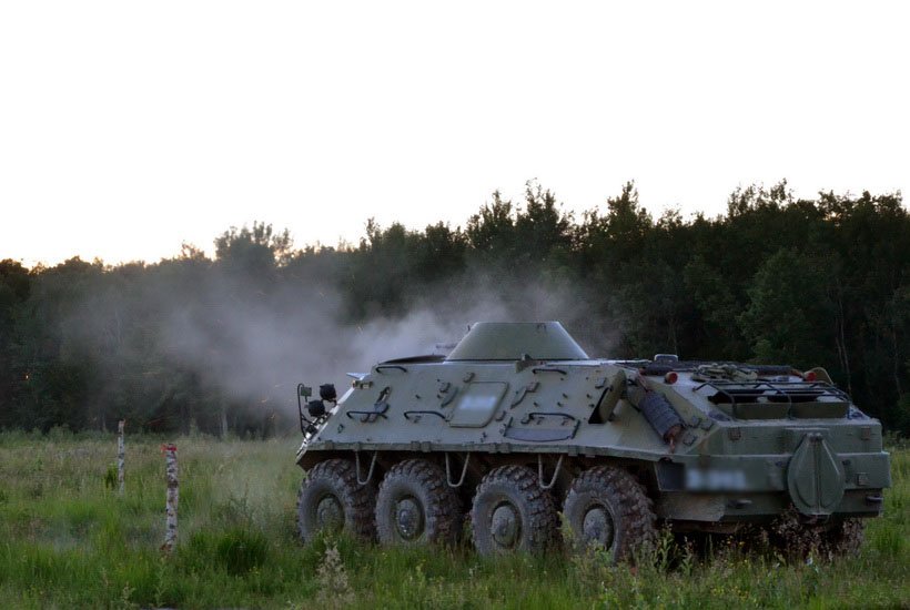 Ukrainian National guard held competition of APC drivers