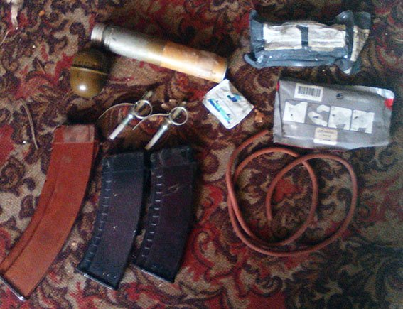 ATO spokesperson: Law enforcers confiscated a grenade and ammo from a Toretsk resident.  