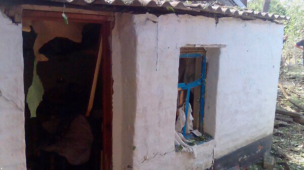 Damage in Krasnohorivka after yesterdays attack