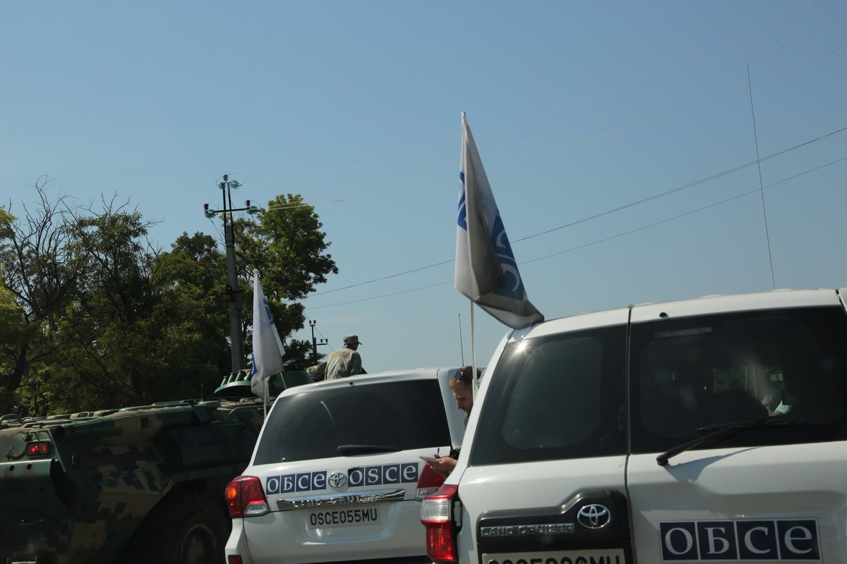 DNR group again not allowing OSCE monitors into Novoazovs'k