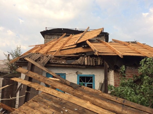 Storm damage near Kryvyi Rih