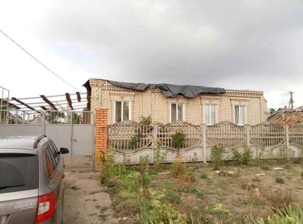 Storm damage near Kryvyi Rih