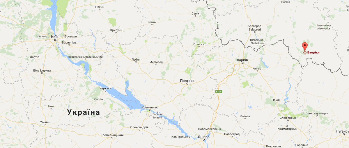 La transportation militaire à Valuyki, la région de Belgorod