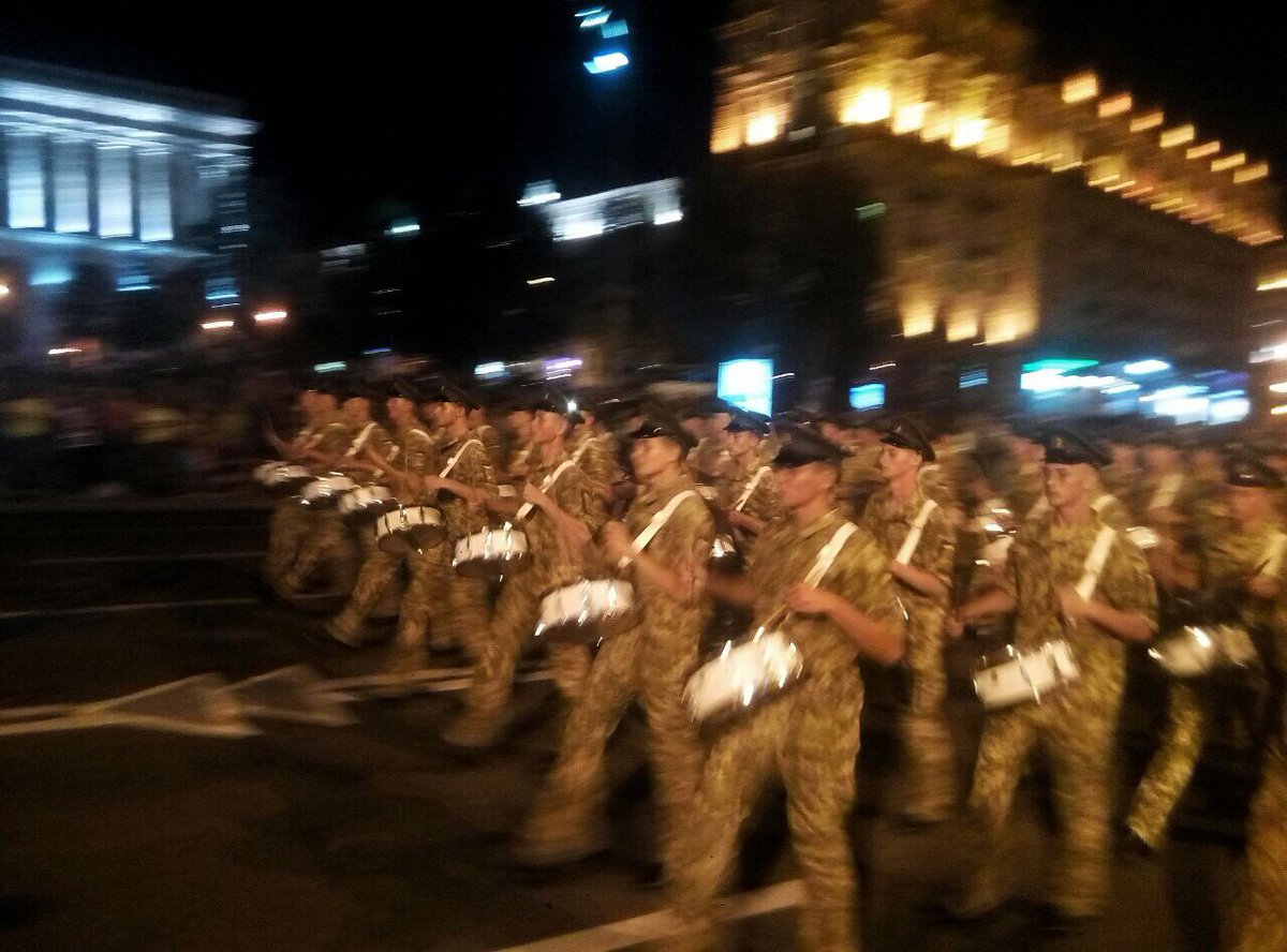 Rehearsal of Independence Day military parade in Kyiv