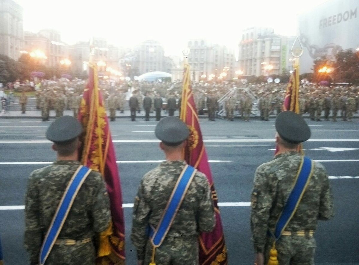 Rehearsal of Independence Day military parade in Kyiv