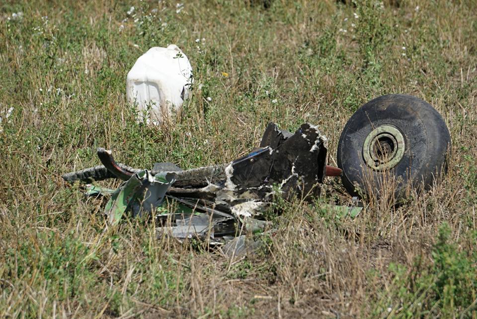 Small plane NARP-1 crashed in the field in Kharkiv region, pilot wounded