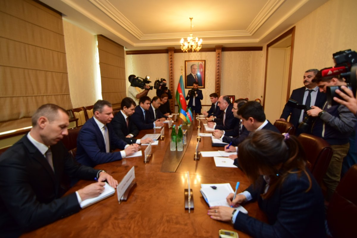 .@PavloKlimkin meets his Azerbaijani counterpart Elmar Mammadyarov   