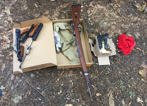 Police in Kyiv seized arsenal of weapons