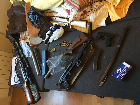 Police in Kyiv seized arsenal of weapons