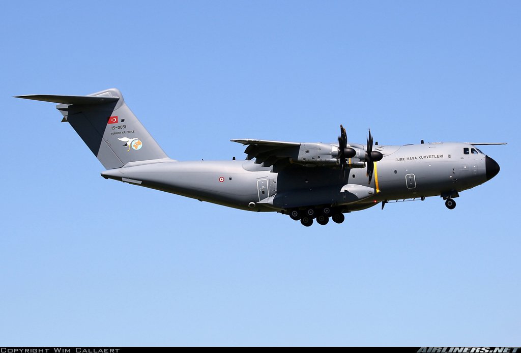 Turkish Air Force A400M over the Black Sea   