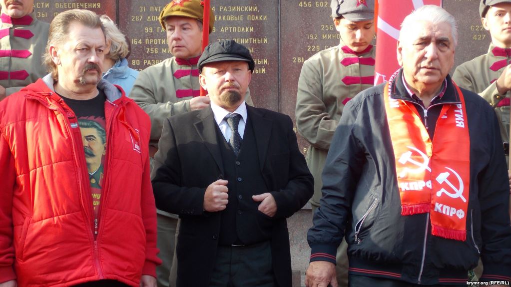 Rally in 100th anniversary of Russian revolution in Occupied  Sevastopol