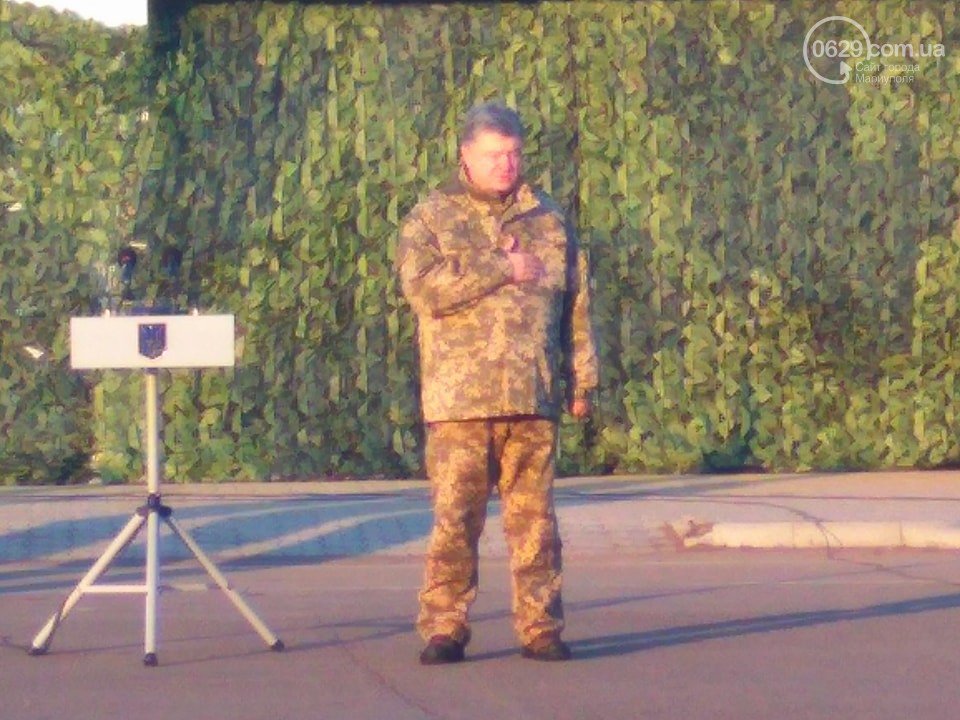 President Poroshenko arrived in Mariupol