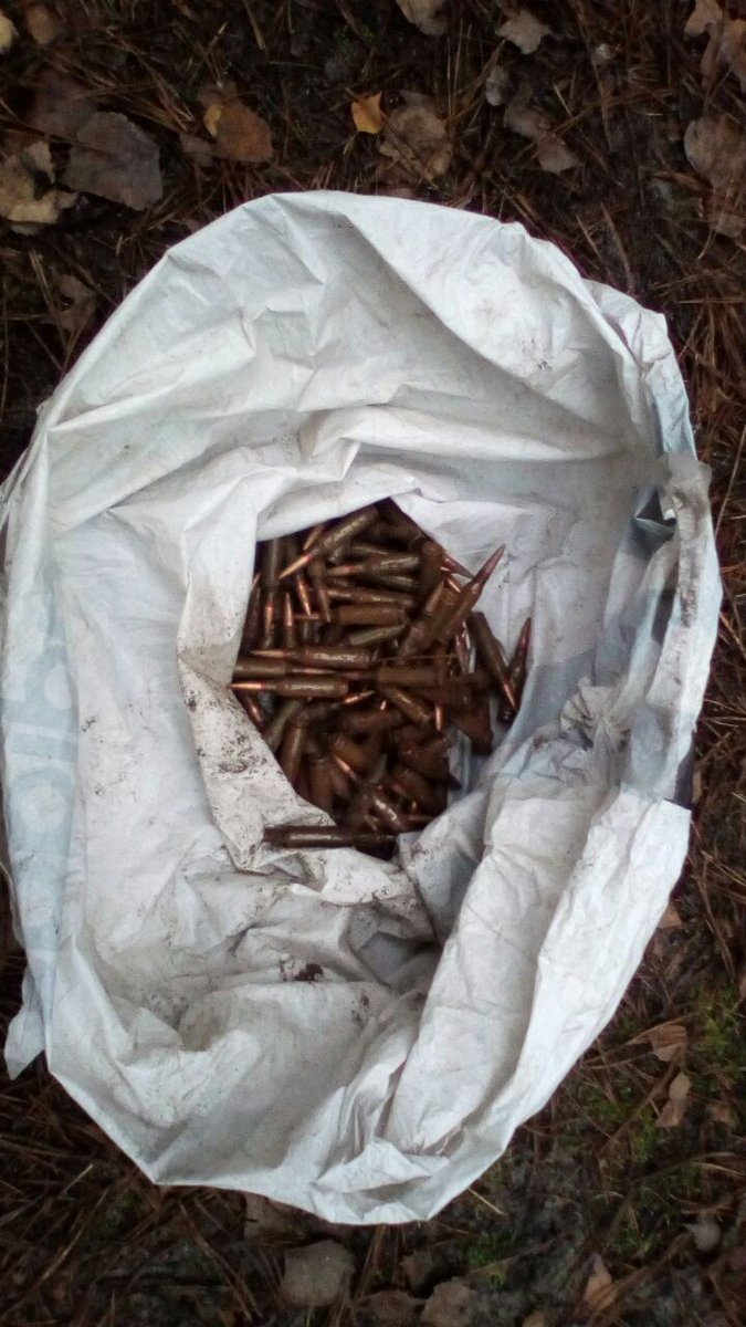 In Volyn' region police found cache of ammunition