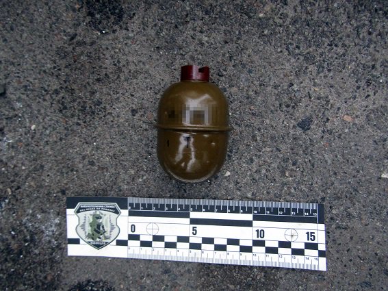 Kyiv police detained a man with grenade and cartridges