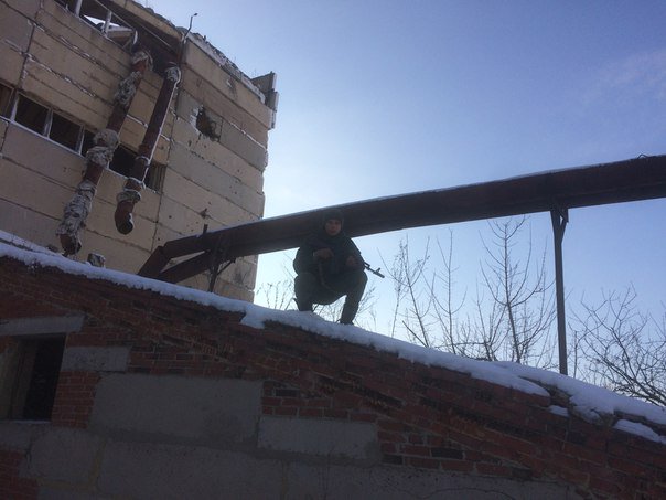 Russian positions in Staromykhaylivka