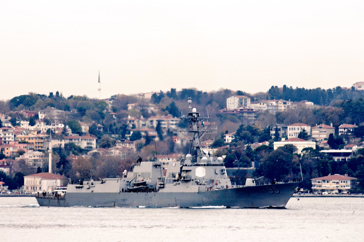 9 days after Jeddah, Saudi Arabia port visit and Red Sea patrol, USS James E. Williams transited Bosphorus and entered the Black Sea. Arleigh-Burke class AEGIS  guided missile destroyer DDG95 is not part of a larger strike group but is on her own 7-month deployment to provide presence   