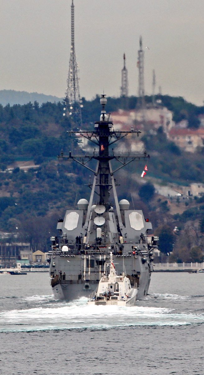 9 days after Jeddah, Saudi Arabia port visit and Red Sea patrol, USS James E. Williams transited Bosphorus and entered the Black Sea. Arleigh-Burke class AEGIS  guided missile destroyer DDG95 is not part of a larger strike group but is on her own 7-month deployment to provide presence   