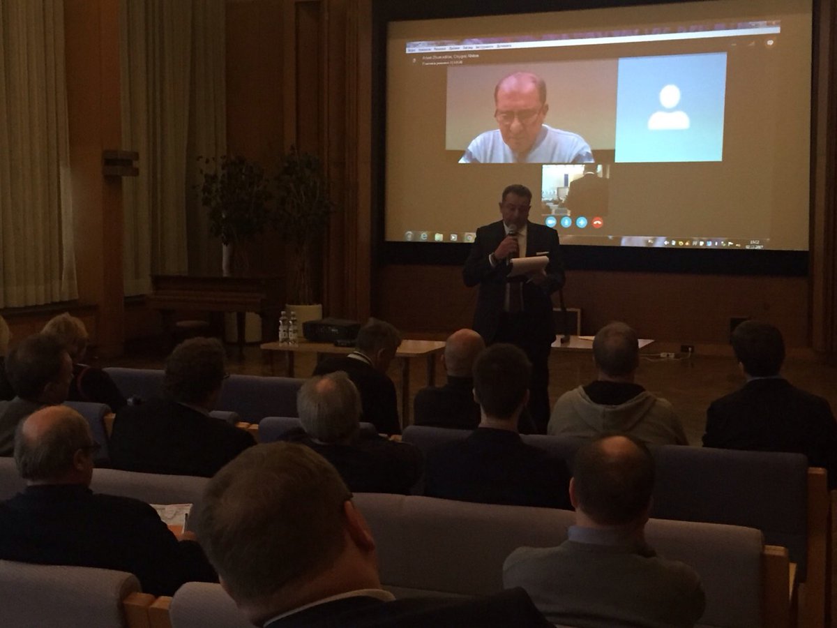 .@UA_Emb_FI hosted an event #CrimeaIsBleeding. Skype-conference with Crimean Tatars leaders Ilmi Umerov and Ahtem Chiygoz, documentary about #FreeSentsov