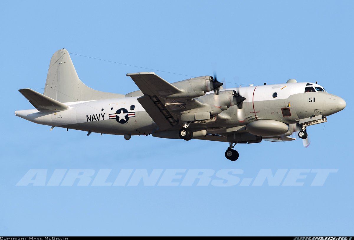 US Navy EP-3E Aries II On task over the Black Sea @ 24,500 feet  
