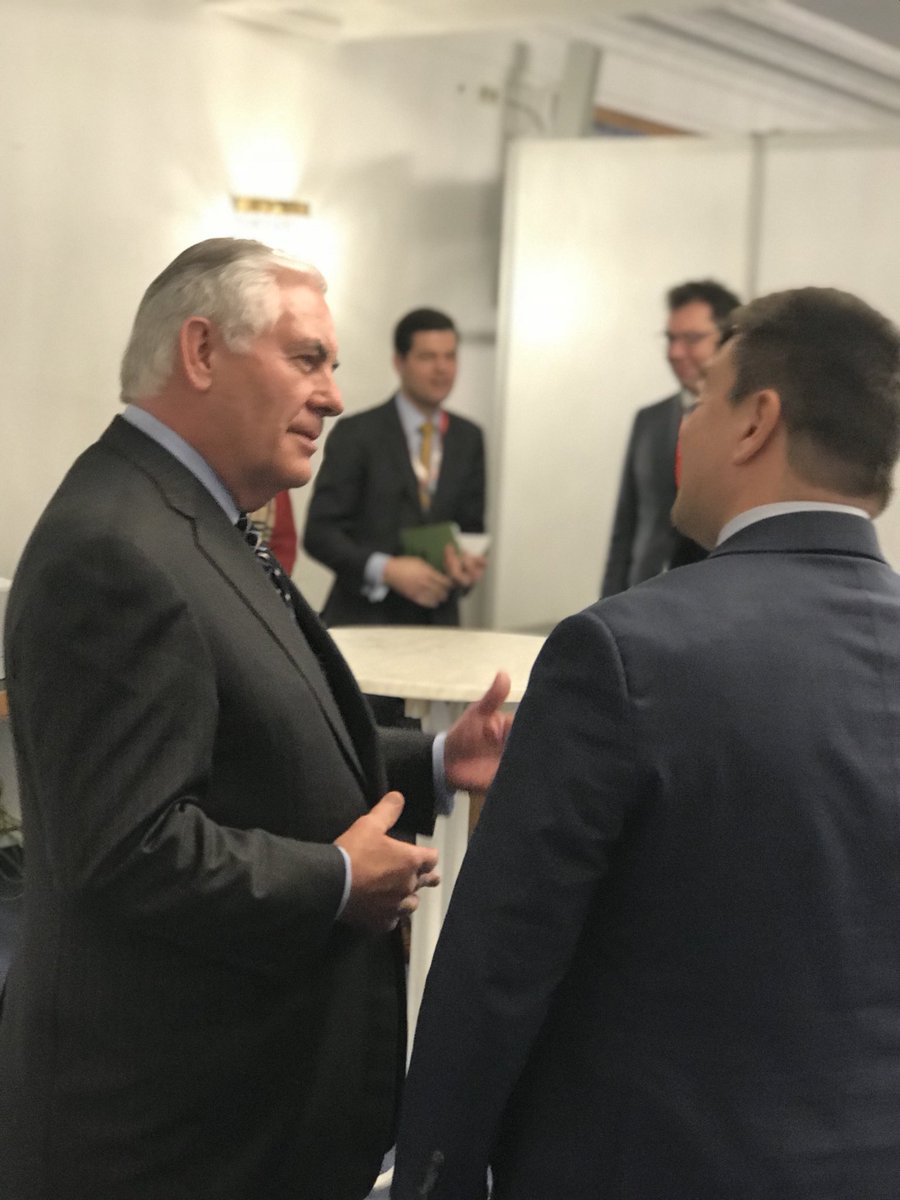 MFA Pavlo Klimkin meet with US State Department Secretary Rex Tillerson