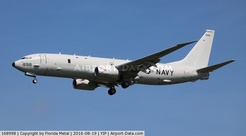 West of Sevastopol   US Navy P-8A Poseidon 20,000 feet over the Black Sea - West of Sevastopol