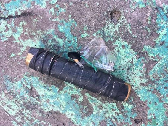 Kyiv police detained a man with IED