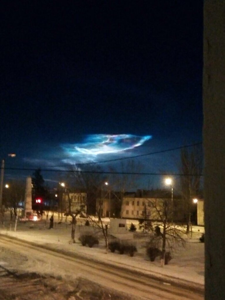 Photo: Glow over Luhansk, Millerovo and Volhohrad