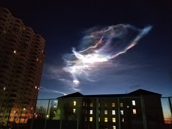 Photo: Glow over Luhansk, Millerovo and Volhohrad