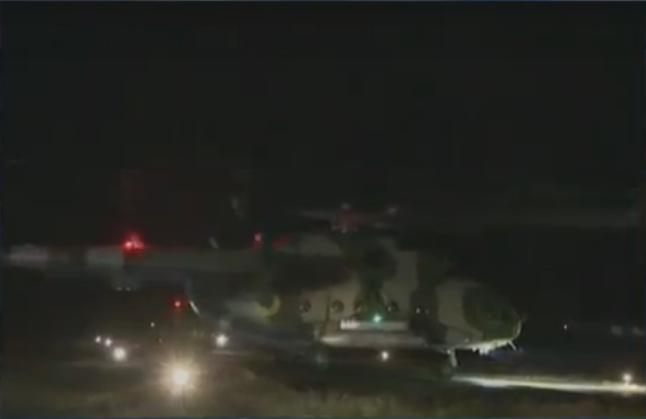 Ukrainian military helicopters on takeoff. They will bring Ukrainian guys from Donbas to Kharkiv, then - Kyiv.   