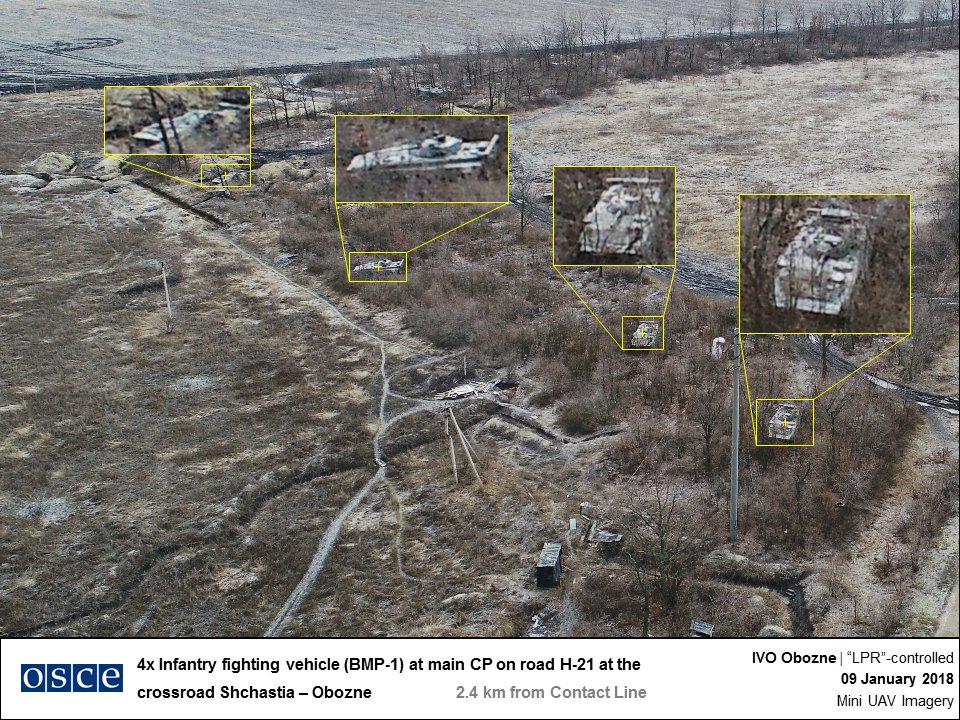 OSCE SMM Principal Deputy Chief Monitor Hug: Weapons are dug in, in firing position, all along the contact line    