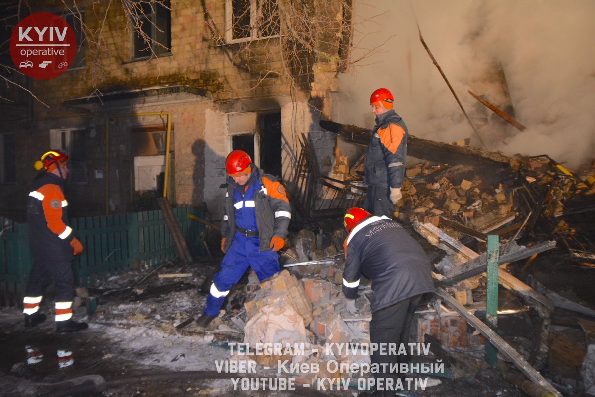Kyiv region: gas explosion in a two-story dwelling house. One person was killed and two persons were hospitalized 