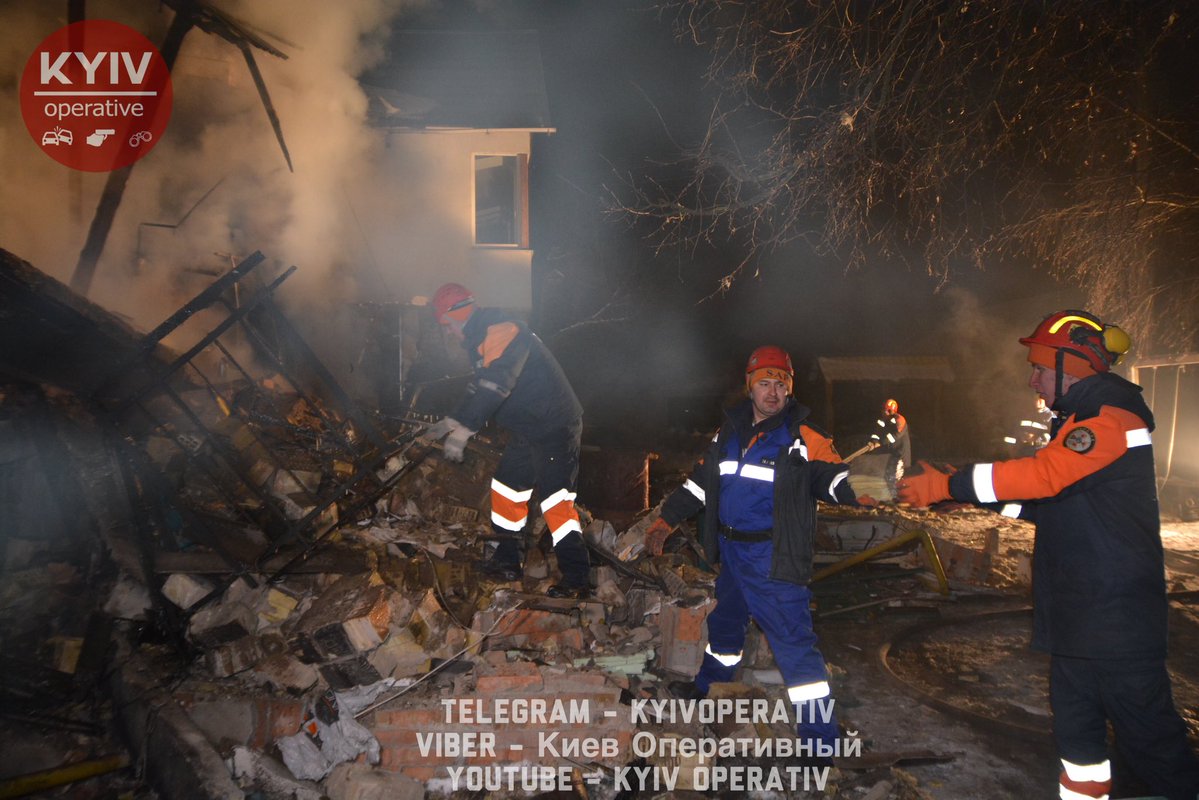 Kyiv region: gas explosion in a two-story dwelling house. One person was killed and two persons were hospitalized 