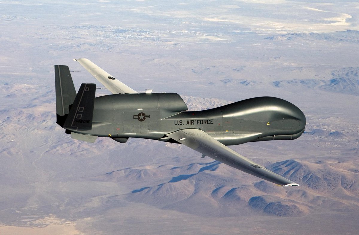 US Air Force RQ4B Global Hawk UAV 052024 FORTE10 Launched from NAS