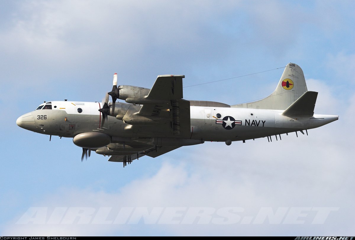 US Navy EP-3E Aries II 157326 FARMR26  Launched from Souda Bay - On task over the Black Sea - West of Crimea 